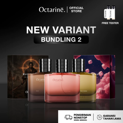 [ PROMO ] Octarine - Bundling 2 Botol Parfum 50ml Varian Baru | Parfum Perfume Minyak Wangi Wanita Pria Tahan Lama